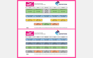 Planning vacances de Toussaint